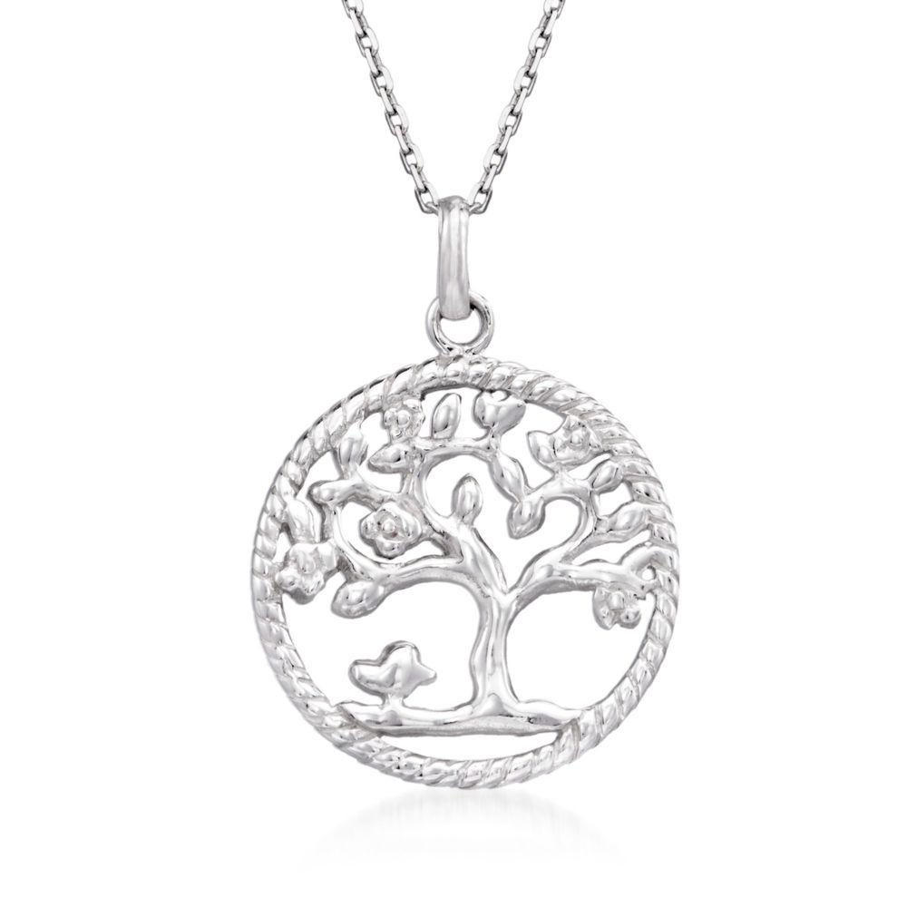 Classic Essential Tree Of Life Circular Pendant Necklace in 14K Gold Plating (Options Available)