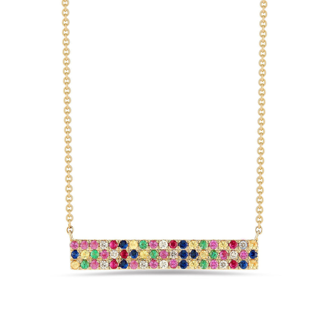 Rainbow Swarovski Elements Pendant Necklaces in 14K Gold (Multiple Options)
