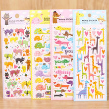 Load image into Gallery viewer, DIY Cute Kawaii Cartoon 3D Sponge Bubble Sticker Lovely Cat Dog Giraffe Elephant