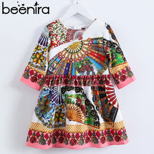 Load image into Gallery viewer, Beenira Children Fan Pattern Printed Dress Design 4-14Y