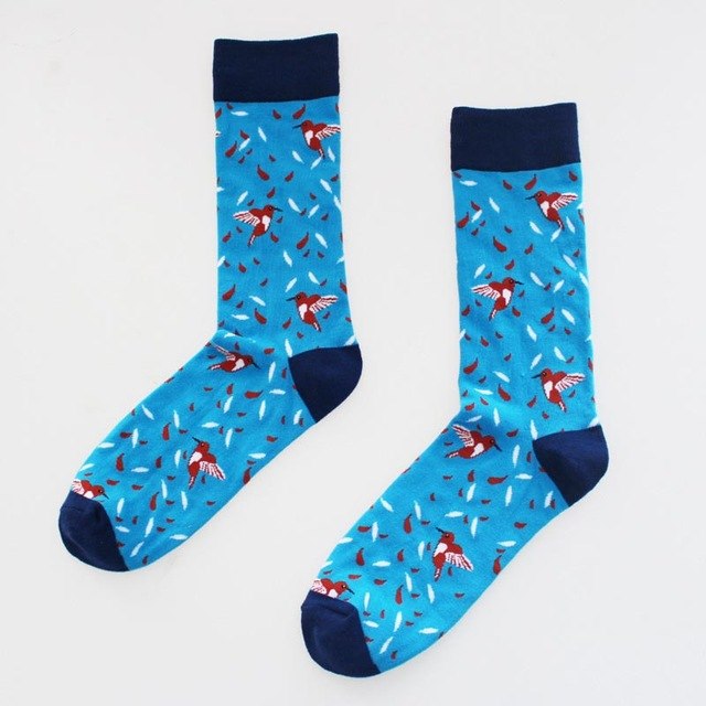 [COSPLACOOL]High Quality Men Fashion Happy Casual Socks Cotton
