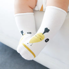 Load image into Gallery viewer, 3 Pairs Autumn and Winter Long Tube Baby Socks, Cartoon Printing Glue, Cotton