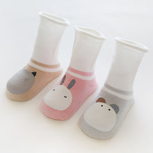 Load image into Gallery viewer, 3 Pairs Autumn and Winter Long Tube Baby Socks, Cartoon Printing Glue, Cotton