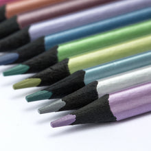 Load image into Gallery viewer, 12 colors/box Oily Metallic Non-Toxic Colored Drawing Pencils