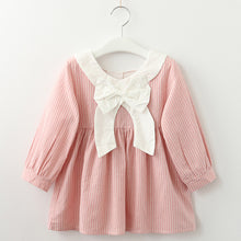 Load image into Gallery viewer, Bear Leader Girls DressRuffles A-Line Striped Full Sleeve Kids Dress  3T-7T