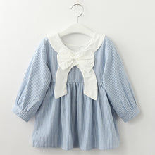 Load image into Gallery viewer, Bear Leader Girls DressRuffles A-Line Striped Full Sleeve Kids Dress  3T-7T