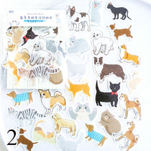 Load image into Gallery viewer, 40pcs Shiba Inu Stickers Plant Funny Letters Decorative Adhesive Stickers Decorations Diy Diary Scrapbooking Albums Stationery